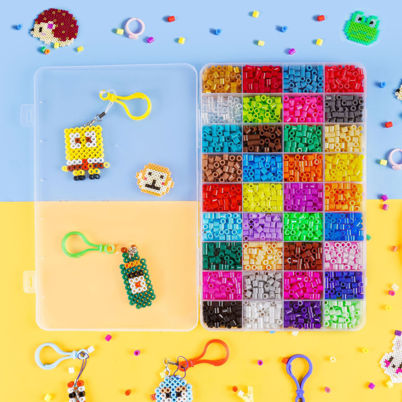 Set perlica promjera 5 mm, 36 boja, u kutiji, obiteljska DIY puzzle igra