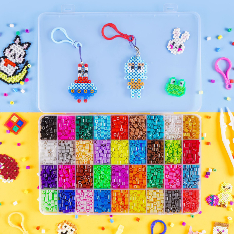Set perlica promjera 5 mm, 36 boja, u kutiji, obiteljska DIY puzzle igra