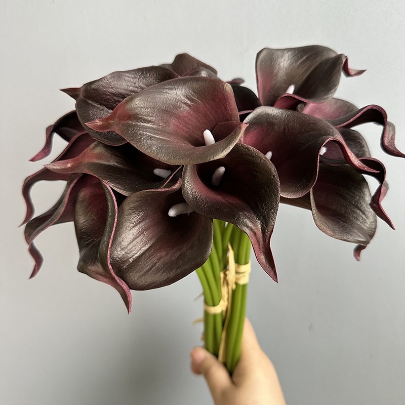Mini umjetni Calla Lily cvijet s realističnim dojmom, dekorativni buket