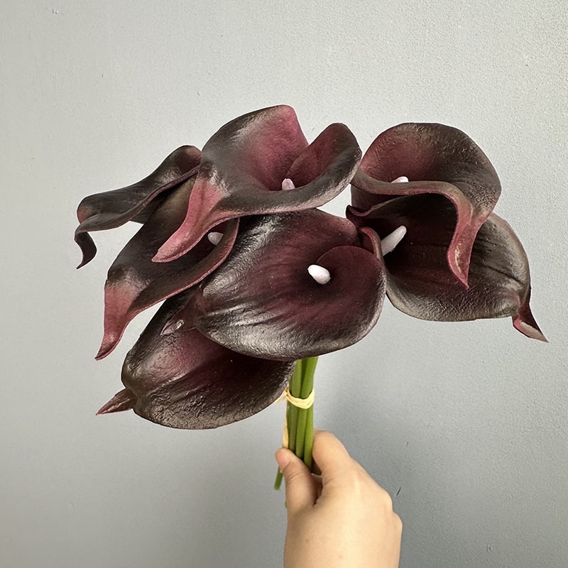 Mini umjetni Calla Lily cvijet s realističnim dojmom, dekorativni buket