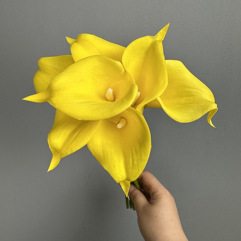 Mini umjetni Calla Lily cvijet s realističnim dojmom, dekorativni buket