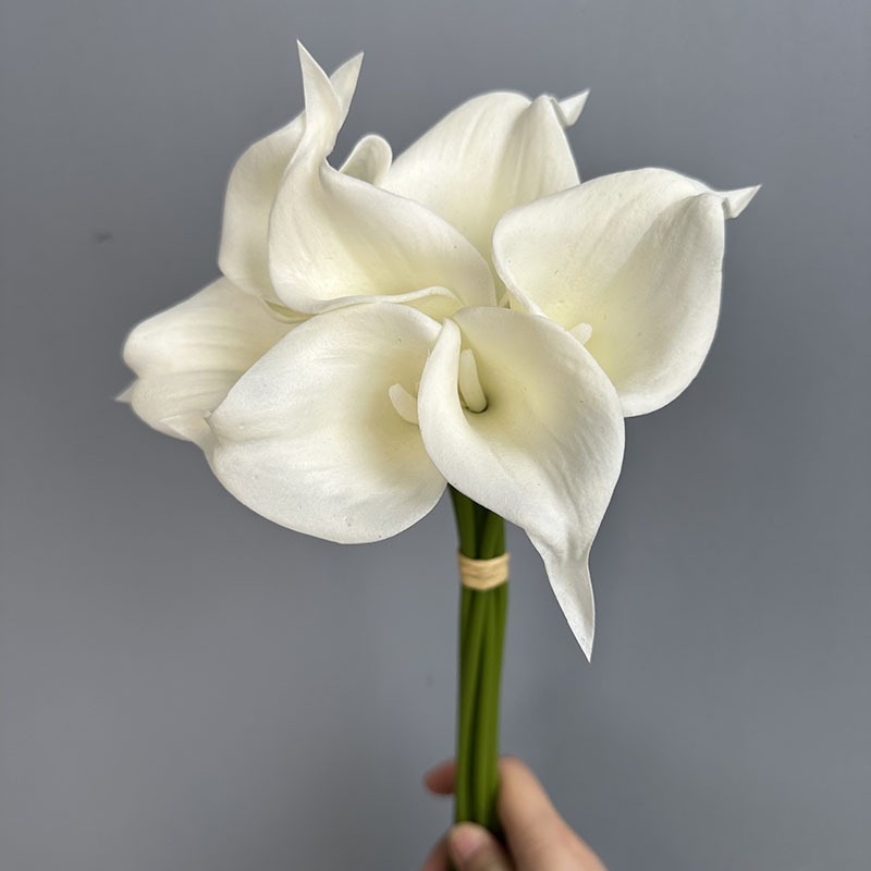 Mini umjetni Calla Lily cvijet s realističnim dojmom, dekorativni buket