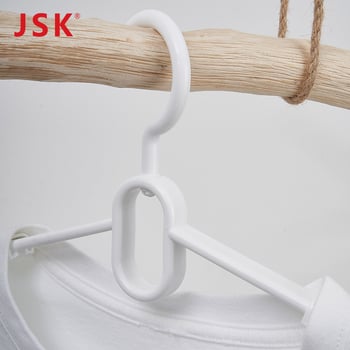 JSK proširiva plastična vješalica za odjeću, otporna na vjetar, debela i produžena, bezšivna vješalica za sušenje kućne donje rublje