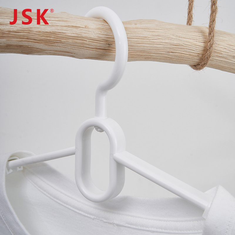 JSK proširiva plastična vješalica za odjeću, otporna na vjetar, debela i produžena, bezšivna vješalica za sušenje kućne donje rublje