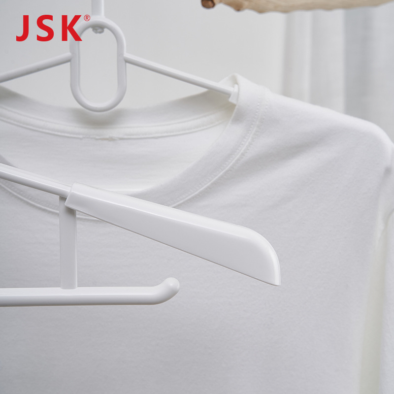 JSK proširiva plastična vješalica za odjeću, otporna na vjetar, debela i produžena, bezšivna vješalica za sušenje kućne donje rublje