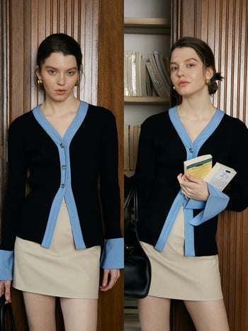 Francuski stil, minimalistička kožna suknja s visokim strukom, A-linija, kratka SN2570