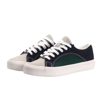 Uniszex vászon sneaker, fekete-fehér, hongkongi stílus, koreai stílus, alacsony talpú mindennapi cipő