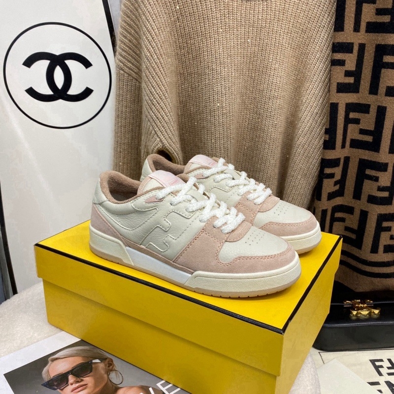 Top Edition F Brand Tenisice s velur panelima od prve kože, unisex, boja blok – bijelo-crne sportske casual tenisice