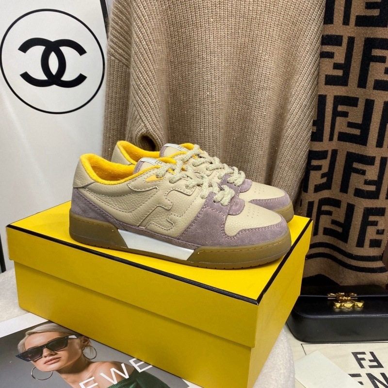 Top Edition F Brand Tenisice s velur panelima od prve kože, unisex, boja blok – bijelo-crne sportske casual tenisice