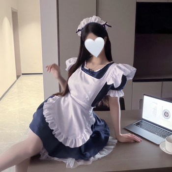 Set maid cosplay u japanskom stilu — slatka školska haljina, Lolita outfit za anime, plus size, svakodnevno nošenje
