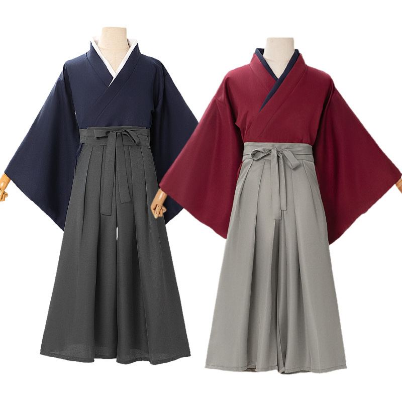 Cosplay kostim Rurouni Kenshin Himura za muškarce, crveni kendō kimono, anime kostim