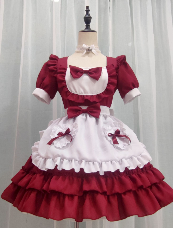 Japanski stil seksi haljina za sobaricu, Lolita stil, jednodijelna haljina