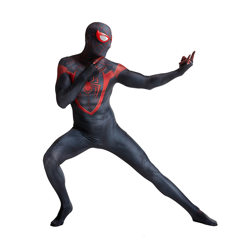 Miles Morales Spider-Man cosplay bodi od Lycra, za Halloween