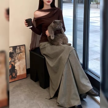 Elegantni ženski kostim s hlačama za jesen, dvodijelni set, 2025 kolekcija