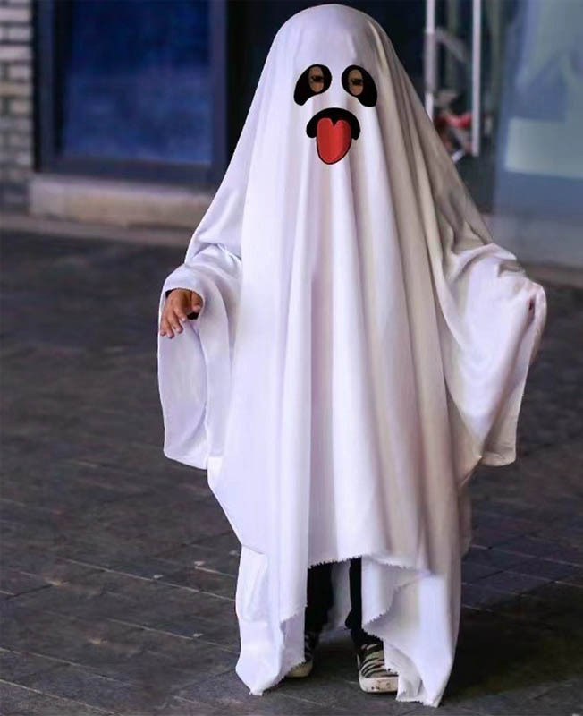 Bijeli duh – Halloween kostim za cosplay i maškare, ogrtač – za djecu i odrasle