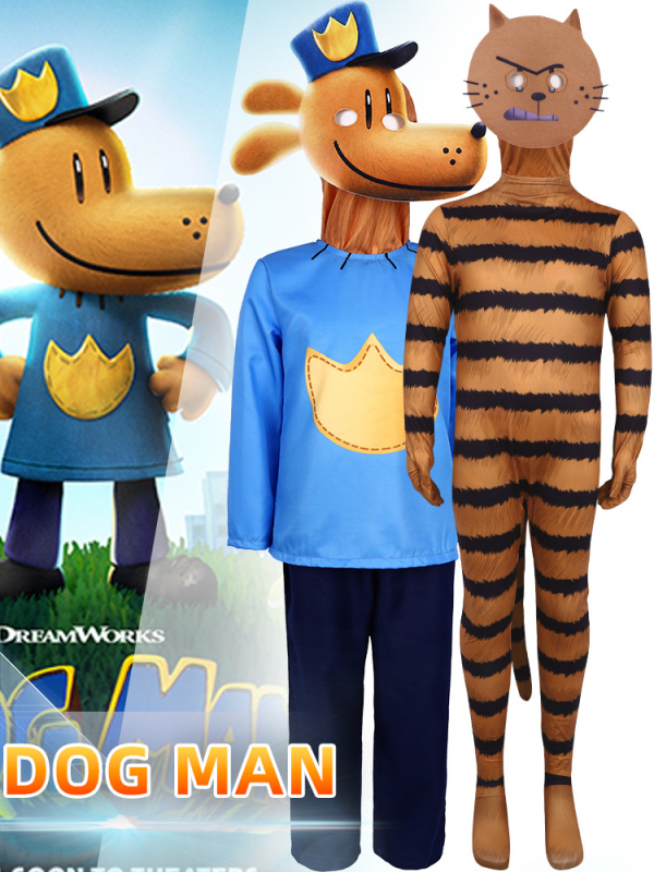 5 Dog Man cosplay kostima za Halloween – tema Puss in Boots, kostimi za scensku izvedbu