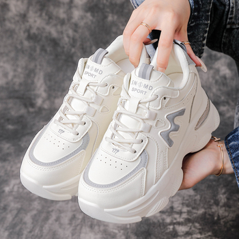 Ženske tenisice dad shoes, 2026 proljeće-jesen stil, nišni dizajn, povećanje visine, debeli potplat, korejski stil