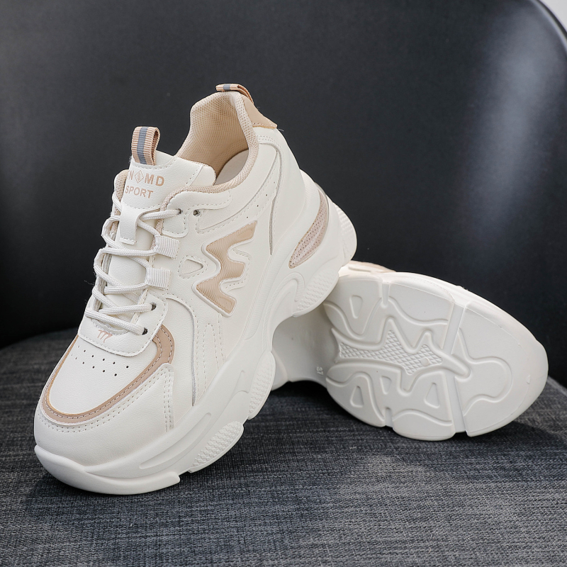 Ženske tenisice dad shoes, 2026 proljeće-jesen stil, nišni dizajn, povećanje visine, debeli potplat, korejski stil