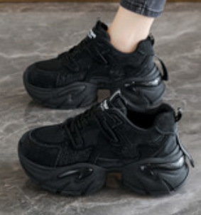Női meleg pamut sportcipő fleeces béléssel, mindennapi viselet, dad shoes stílusban, őszi–téli szezonra