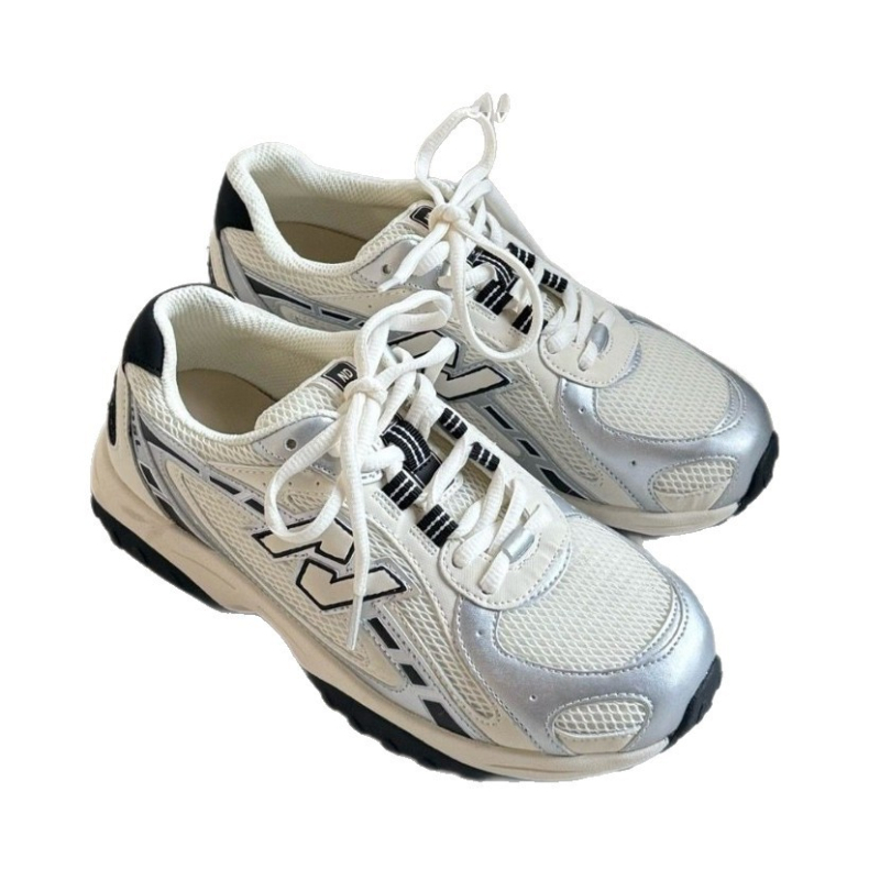 2026 proljeće retro N-Logo ženske tenisice s mrežastim gornjim dijelom, prozračne i lake, casual dad shoes