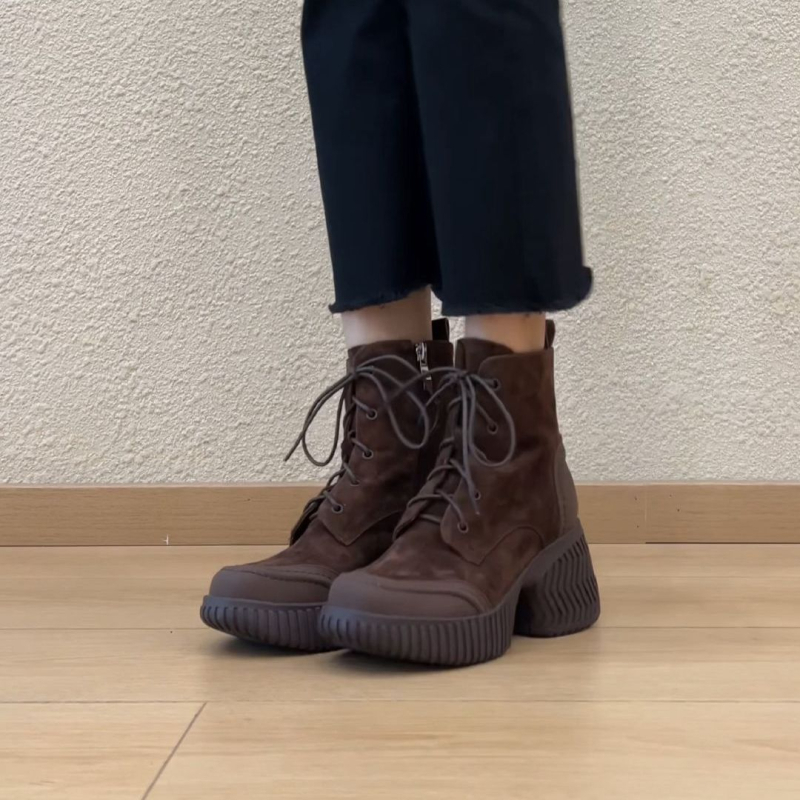 Ženske Martinske čizme u retro stilu, debeli potplat, vezanje, okrugli vrh, kratke čizme, britanski stil, svestrane