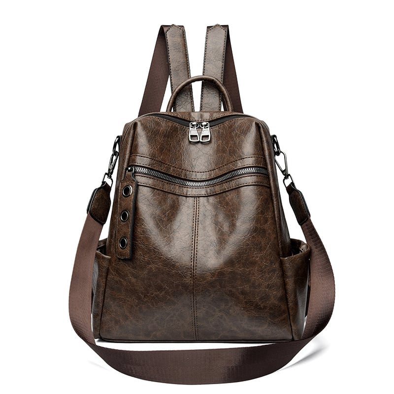 Retro ženski ruksak velike kapacitete, crossbody, minimalistički dizajn, za poslovnu i svakodnevnu upotrebu 2025