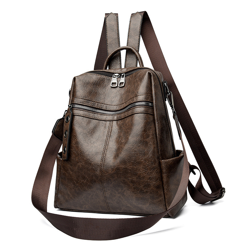 Retro ženski ruksak velike kapacitete, crossbody, minimalistički dizajn, za poslovnu i svakodnevnu upotrebu 2025