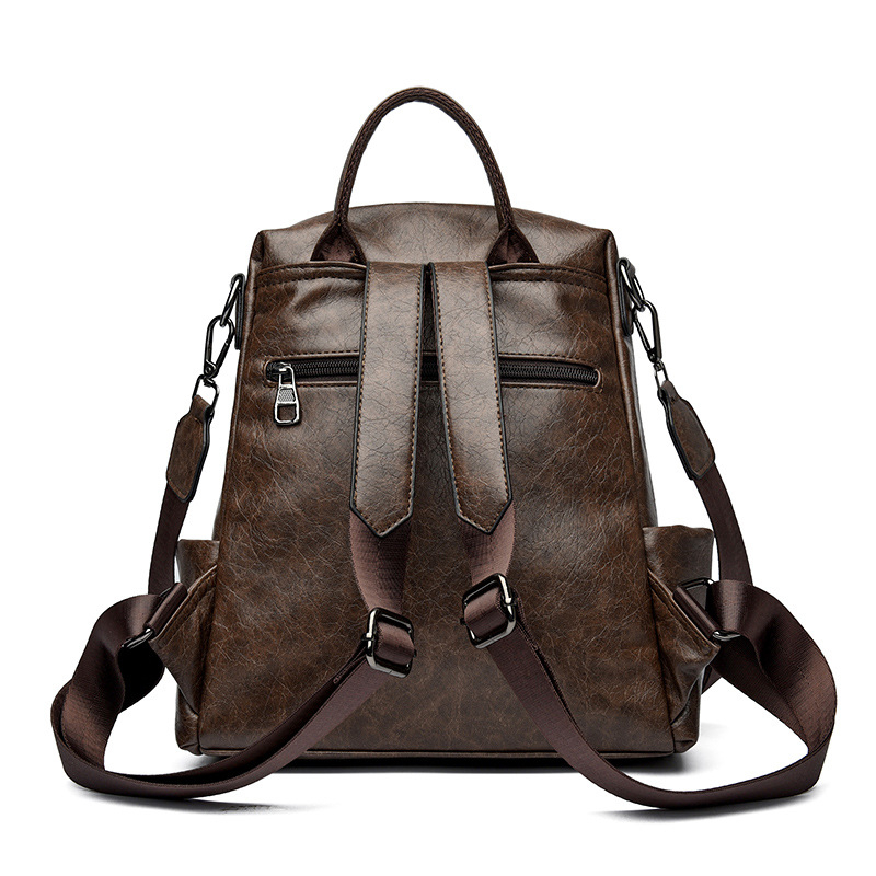 Retro ženski ruksak velike kapacitete, crossbody, minimalistički dizajn, za poslovnu i svakodnevnu upotrebu 2025