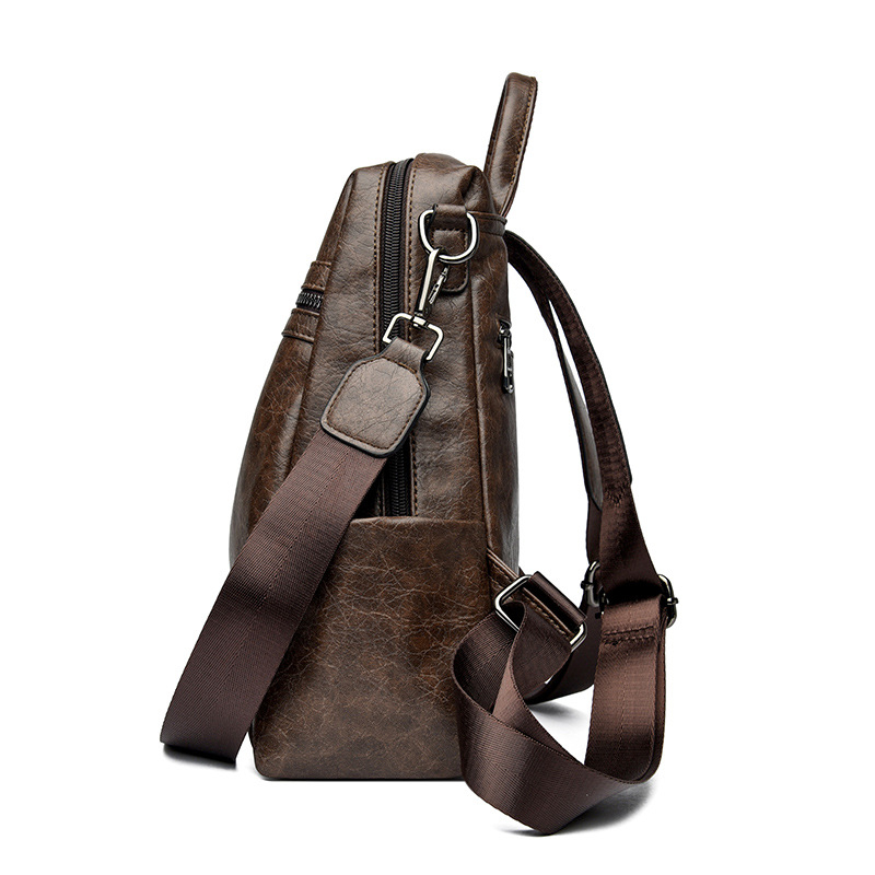 Retro ženski ruksak velike kapacitete, crossbody, minimalistički dizajn, za poslovnu i svakodnevnu upotrebu 2025