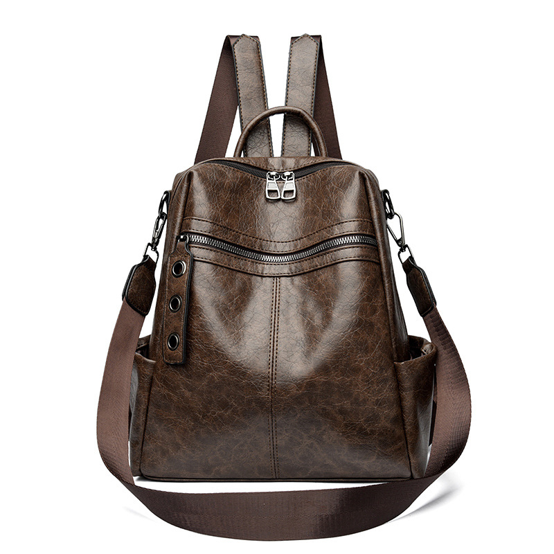 Retro ženski ruksak velike kapacitete, crossbody, minimalistički dizajn, za poslovnu i svakodnevnu upotrebu 2025
