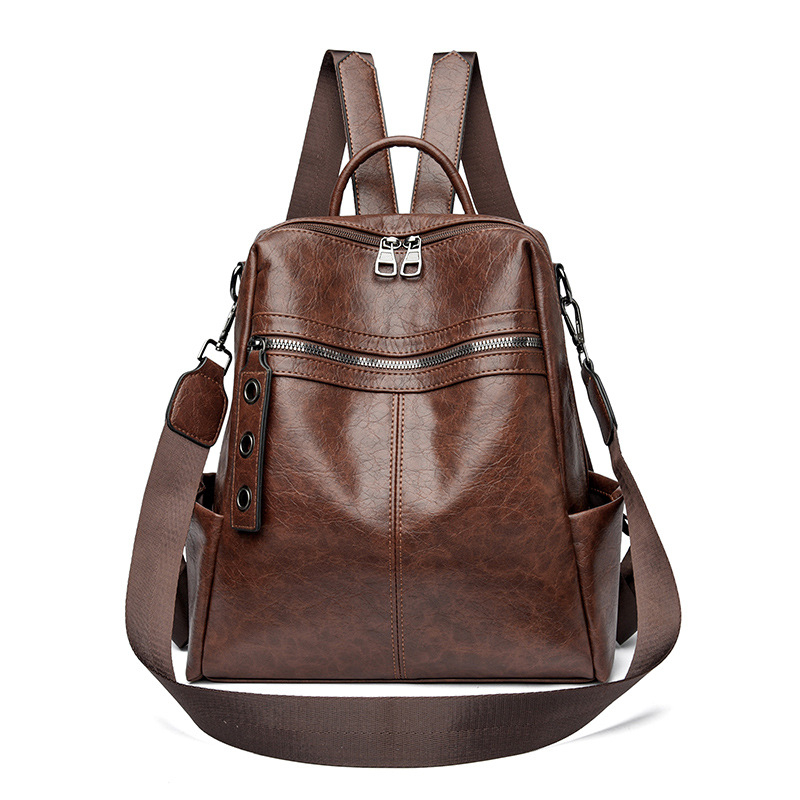 Retro ženski ruksak velike kapacitete, crossbody, minimalistički dizajn, za poslovnu i svakodnevnu upotrebu 2025