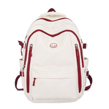 Unisex školski ruksak japanskog stila velikog kapaciteta, korejski retro minimalistički dizajn, kompatibilan s 15-inčnim prijenosnikom, Oxford platno.