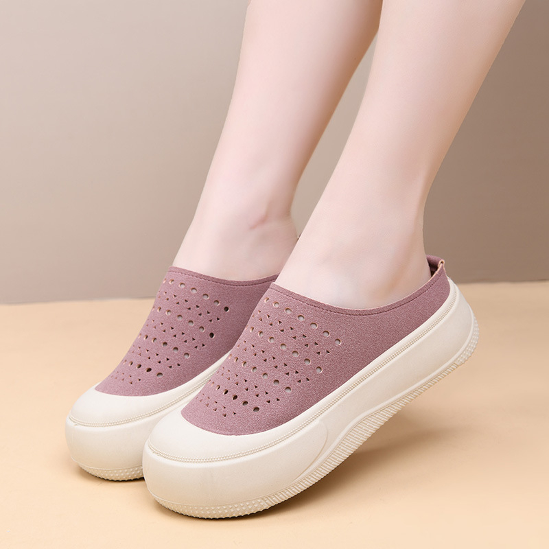 Ženske mrežaste slip-on tenisice s debelim đonom, prozračne, udobne, ljetni casual, korejski stil