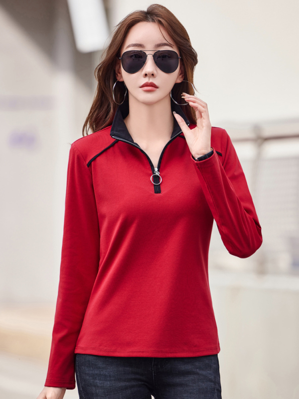 82371 Pamučna ženska majica kratkih rukava, korejskog stila, udoban kroj, okrugli izrez