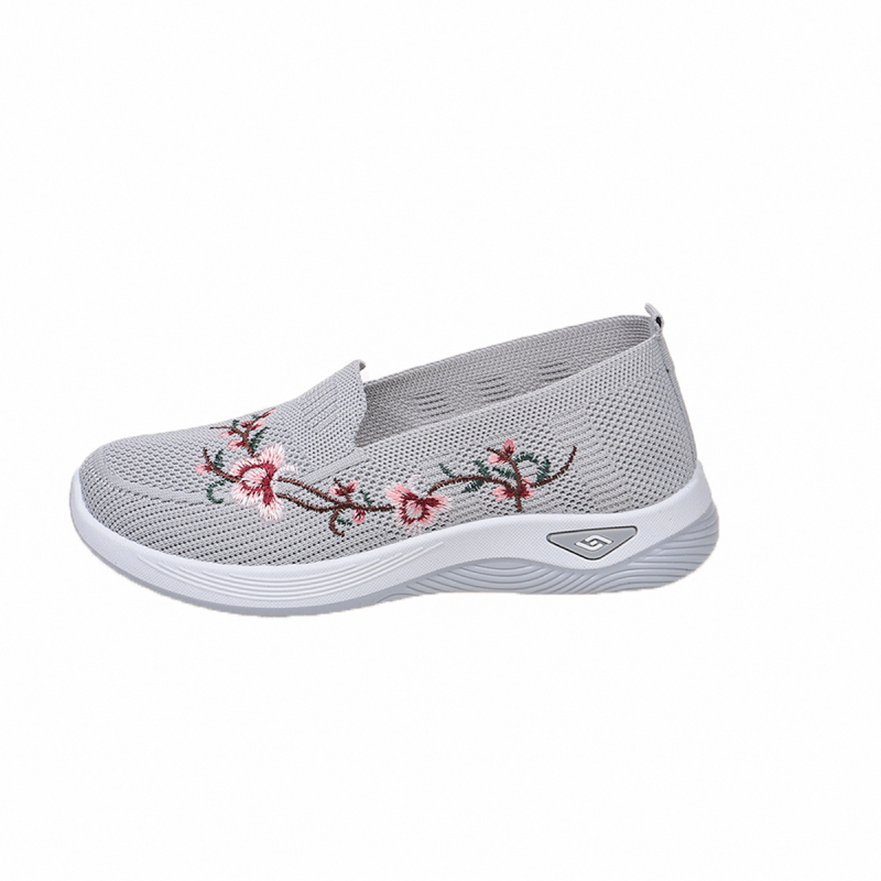 Ženske cipele velikih veličina, casual Slip-On cipele s izvezenim uzorkom u Pekin stilu, platnene