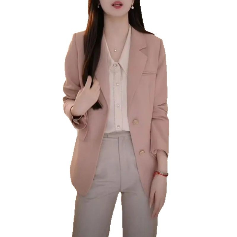 Ženski sako srednje duljine za proljeće, casual modern stil, uski kroj