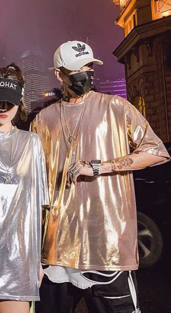 2025 nova ljetna ženska majica kratkih rukava s srednjom dužinom za street dance i scenske nastupe — svijetla boja, trend brend