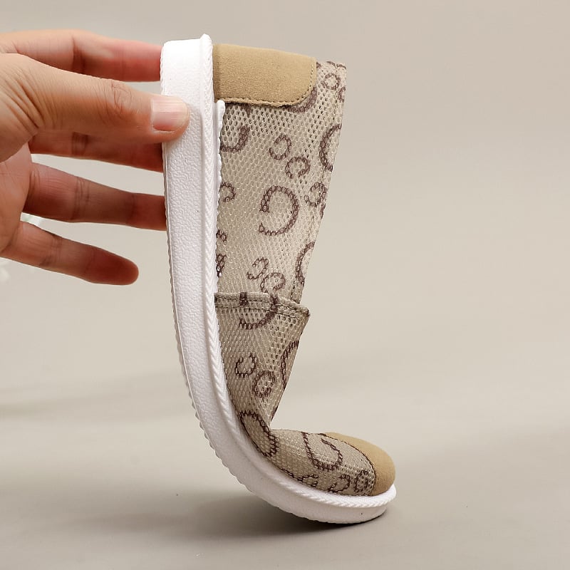 Ženske platnene cipele za proljeće i ljeto, anti-slip, ribarskog stila, mekana potplat, ravna potplata, prozračne mrežaste cipele za svakodnevnu upotrebu
