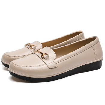 Ženske vodootporne PVC loaferice crne boje, britanskog stila, formalne poslovne cipele