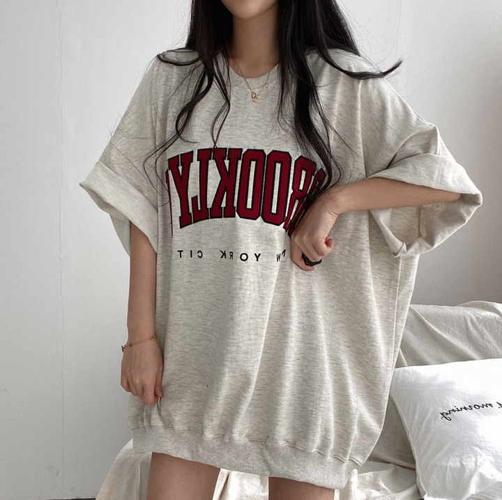 Ženski pamukasti T shirt kratkih rukava u korejskom stilu, opuštena ljetna silueta, velika veličina, za parove, nišni dizajn