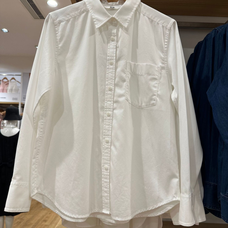 Női denim ing japán stílusban, hosszú ujjú, mosott hatás, hétköznapi szabás