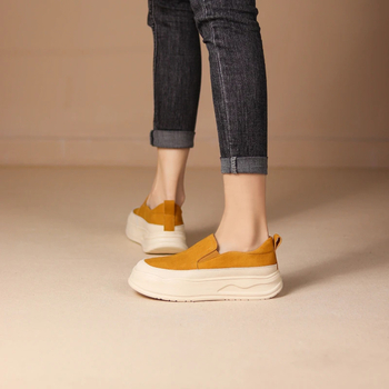 Ženske loaferice s debelim potplatom, slip-on, udobne casual cipele, proljeće 2024, britanski stil, lagane