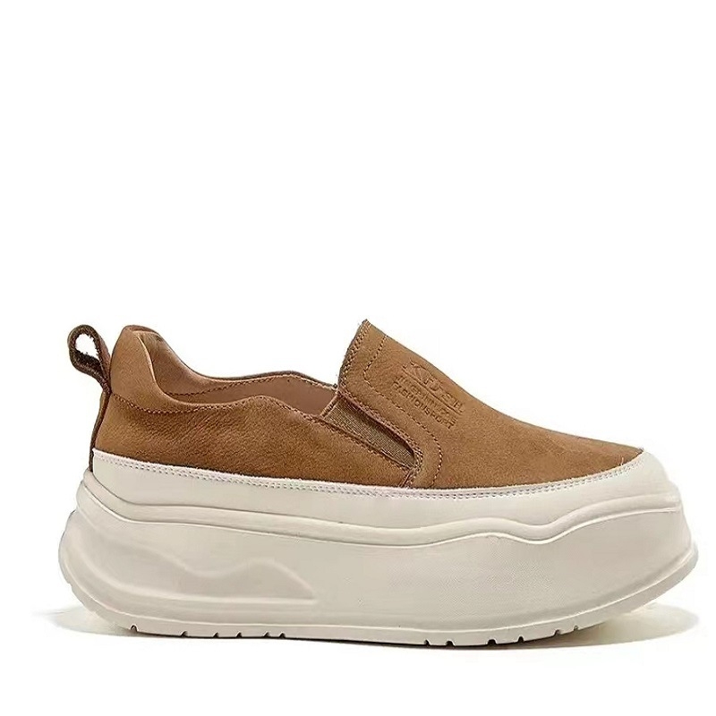 Ženske loaferice s debelim potplatom, slip-on, udobne casual cipele, proljeće 2024, britanski stil, lagane