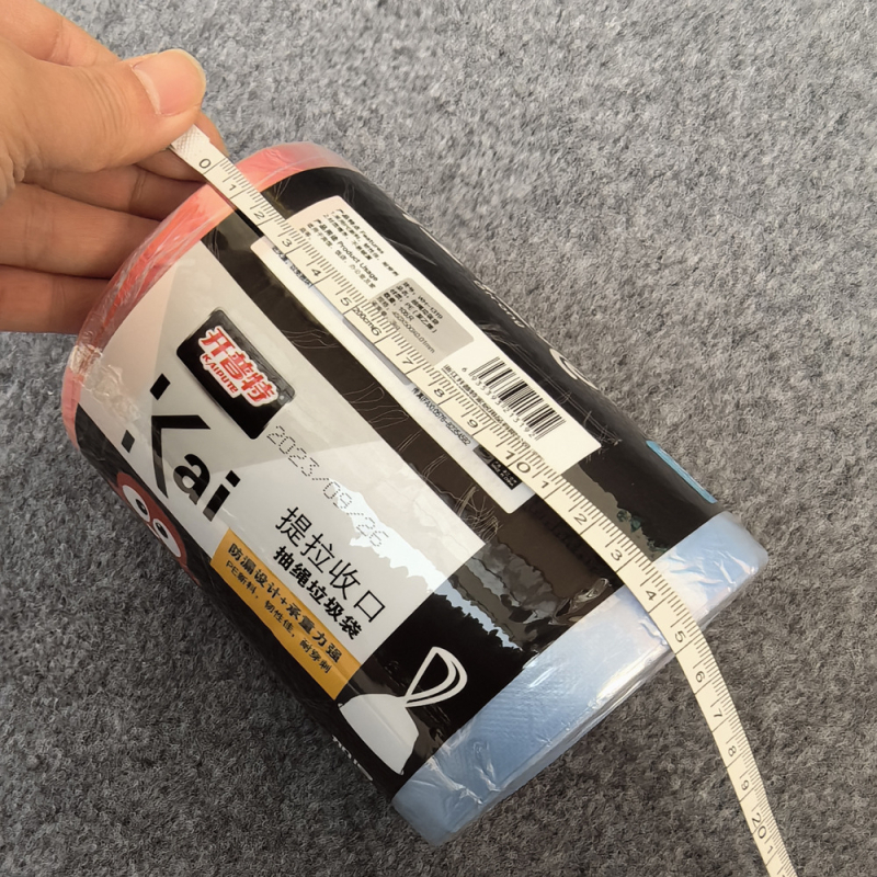 Vreće za smeće s vrpcom, 105 kom., 45×50 cm, velike, za kuhinju, kućnu i poslovnu upotrebu, nosivost 3 kg