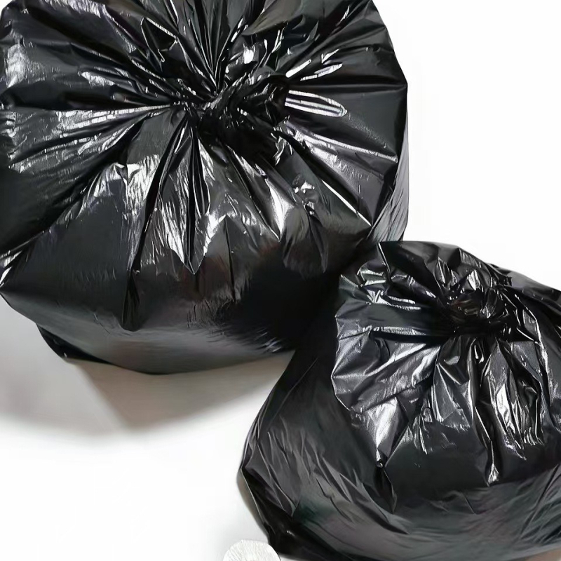 Crne debele ekstra velike vreće za smeće za kućnu i poslovnu upotrebu, jednokratne, za upravljanje nekretninama, sanitaciju, čišćenje, kuhinju, hotele i škole.