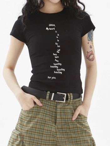 Ženski T-shirt kratkih rukava s natpisom slovima, originalni američki dizajn, ljeto, ležerno, svestrano