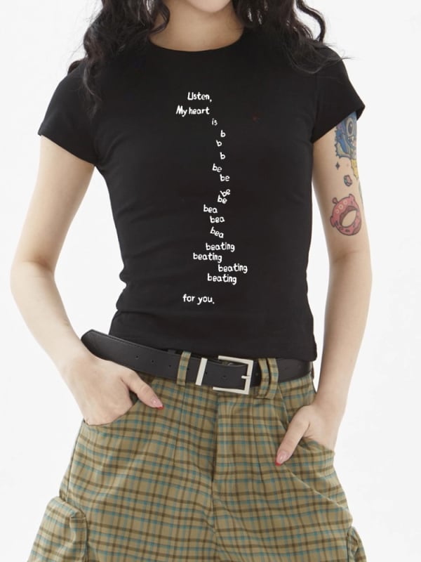 Ženski T-shirt kratkih rukava s natpisom slovima, originalni američki dizajn, ljeto, ležerno, svestrano