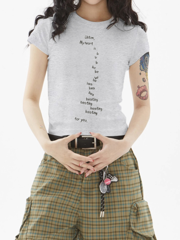 Ženski T-shirt kratkih rukava s natpisom slovima, originalni američki dizajn, ljeto, ležerno, svestrano