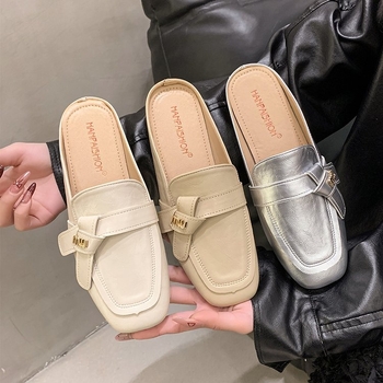 Ženske retro casual slip-on tenisice, proljeće-ljeto 2025, zatvoren prst, PU gornji dio, gumena potplat, prozračne