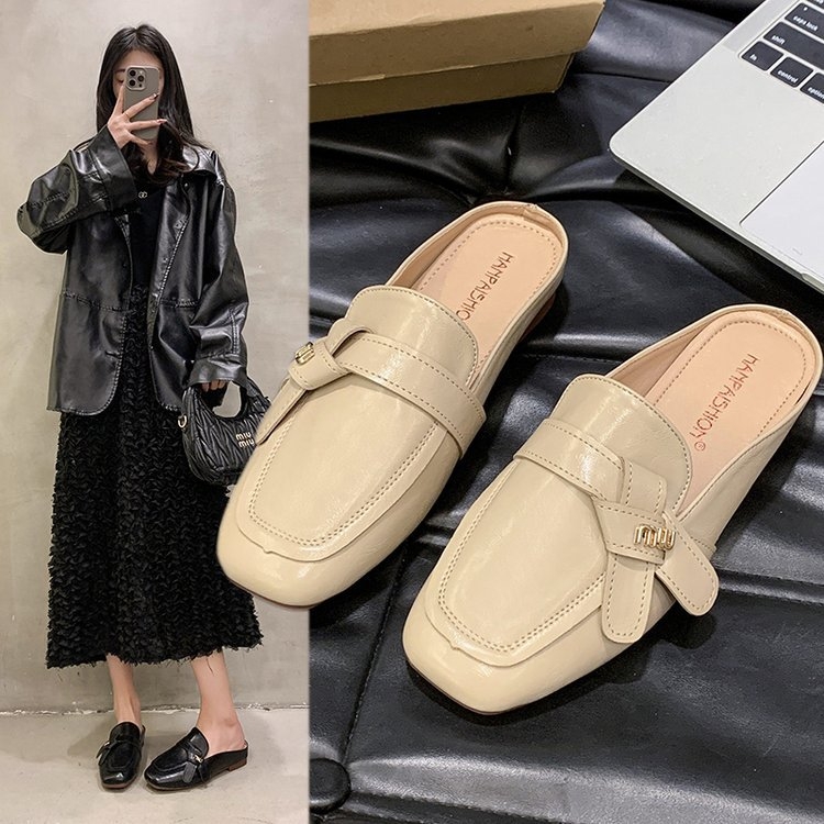 Ženske retro casual slip-on tenisice, proljeće-ljeto 2025, zatvoren prst, PU gornji dio, gumena potplat, prozračne